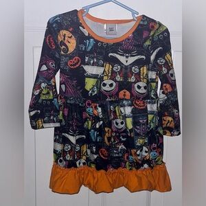 Girls Size Xs Dash Of Glitter Nightmare Before Christmas Dress